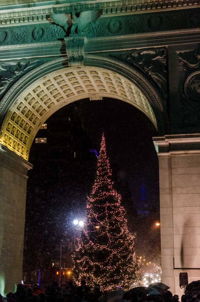 Although you may not associate fall with snow, in December, anything's possible.